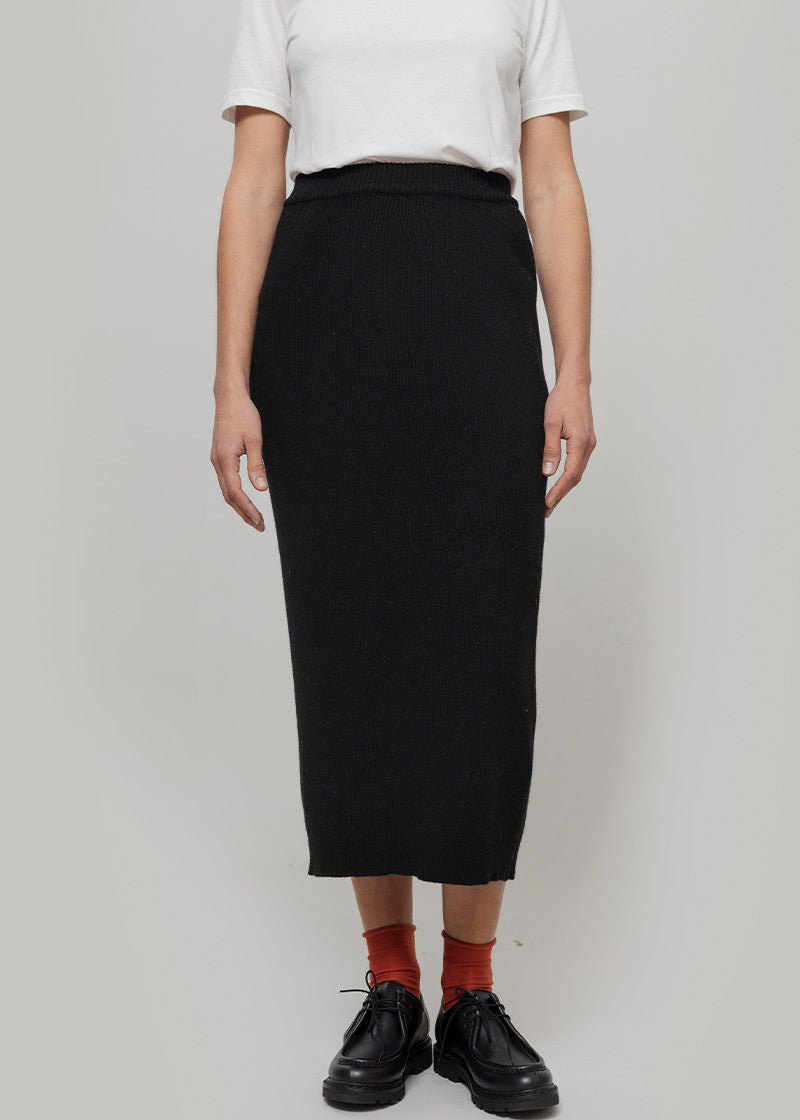 Gonna Lunga Lana Rigenerata Donna Pamela - Rifò Lab Moda circolare made in Italy
Nero Ardesia