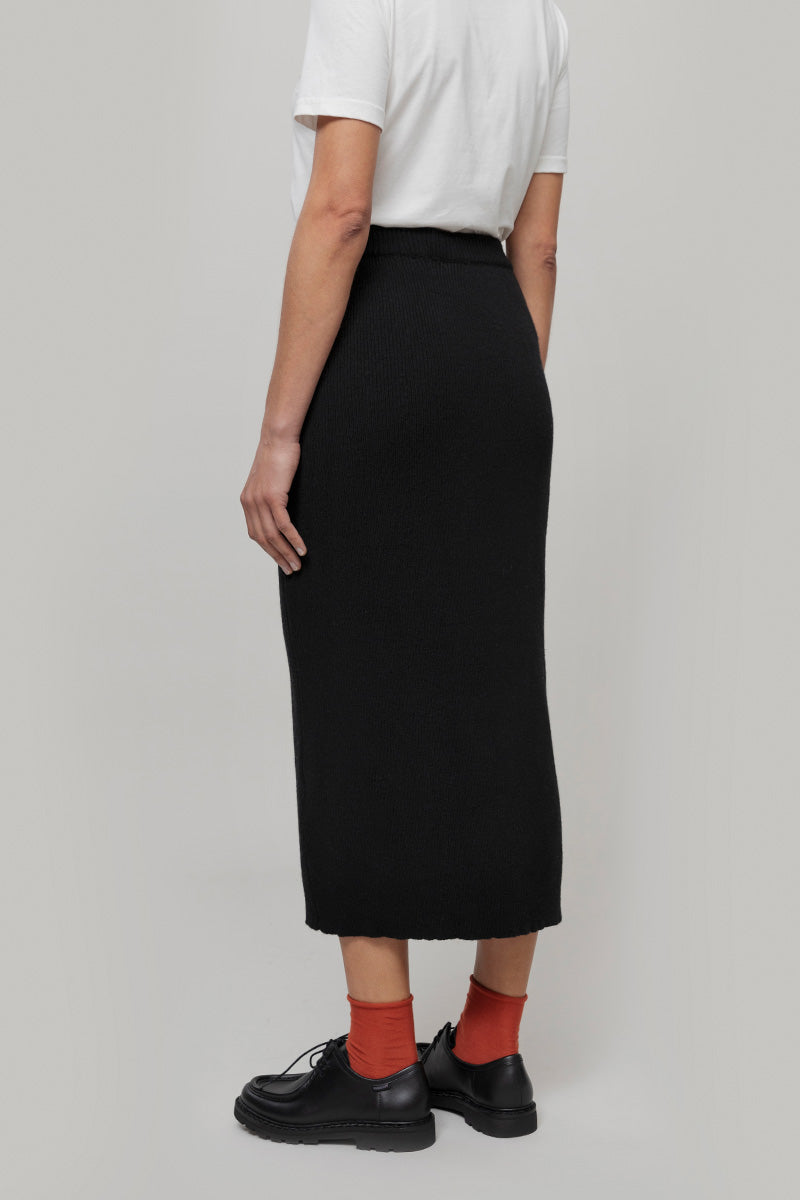 Gonna Lunga Lana Rigenerata Donna Pamela - Rifò Lab Moda circolare made in Italy
Nero Ardesia