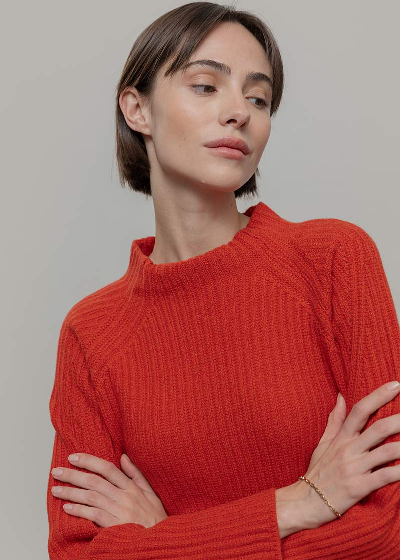 Maglia Collo Lupetto Donna Lana Paola - Rifò Lab Moda circolare made in Italy
