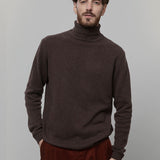 Dolcevita Uomo Cashmere Riciclato Maglione Collo Alto Uomo Dimitri - Rifò Lab Moda circolare made in Italy
Marrone Corteccia