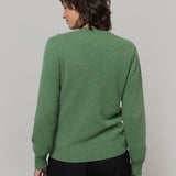 Maglia Donna Cashmere Rigenerato Edda Verde Bietola - Rifò moda circolare made in Italy