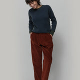 Maglione Cashmere Donna Cropped Emilia  - Rifò Lab Moda circolare made in Italy
Blu Verde