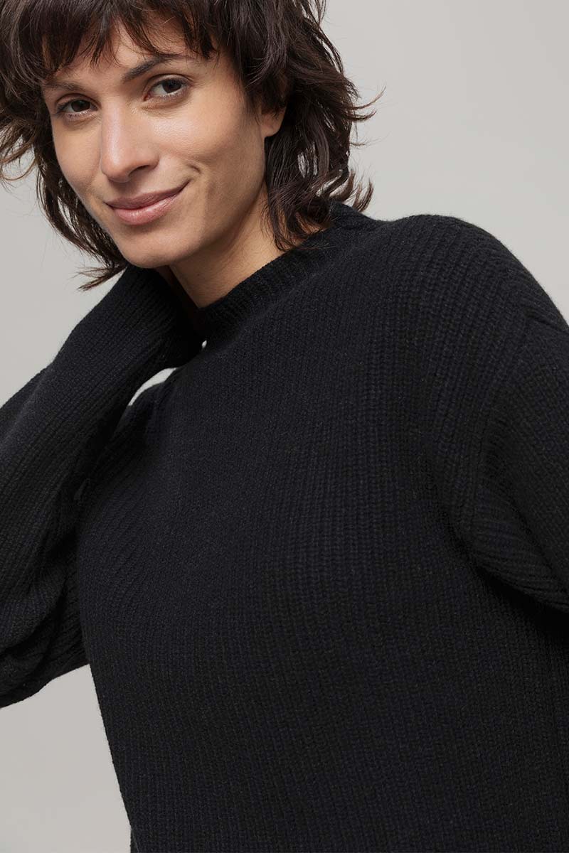 Maglia Donna Cashmere Rigenerato Melissa Nero