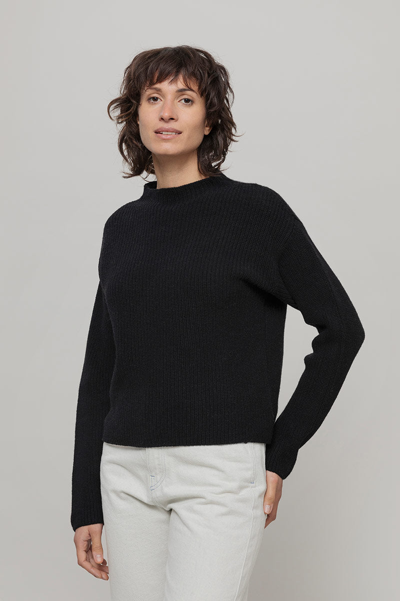 Maglia Donna Cashmere Rigenerato Melissa Nero