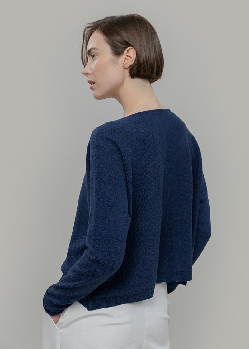 Maglia Seta Donna Daya - Maglia scollo a barca donna seta rigenerata - Rifò moda circolare made in Italy