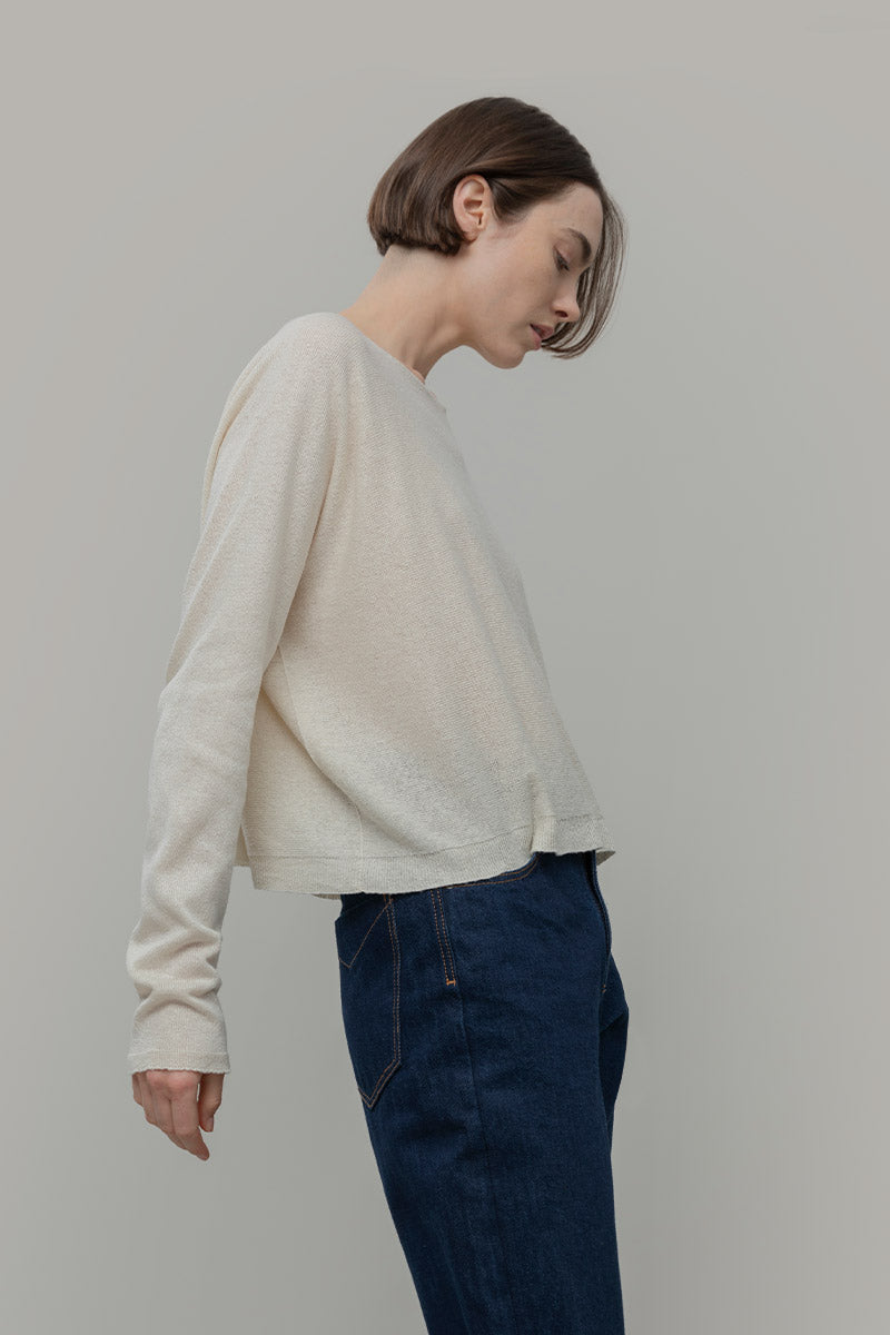 Maglia Seta Donna Daya - Maglia scollo a barca donna - Rifò moda circolare made in Italy