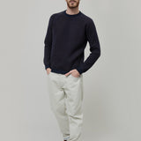 Maglione Cashmere Uomo Invernale Girocollo Amedeo - Rifò Lab Moda circolare made in Italy
Bicolor Blu Marrone 