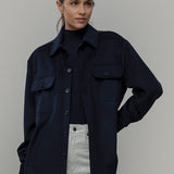Overshirt Giacca Lana Donna e Uomo Unisex Lana Rigenerata - Rifò Lab Moda circolare made in Italy 