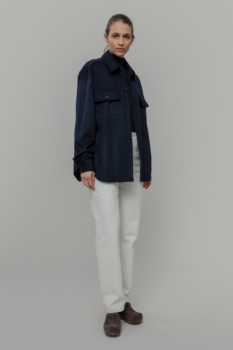 Overshirt Giacca Lana Donna e Uomo Unisex Lana Rigenerata - Rifò Lab Moda circolare made in Italy 