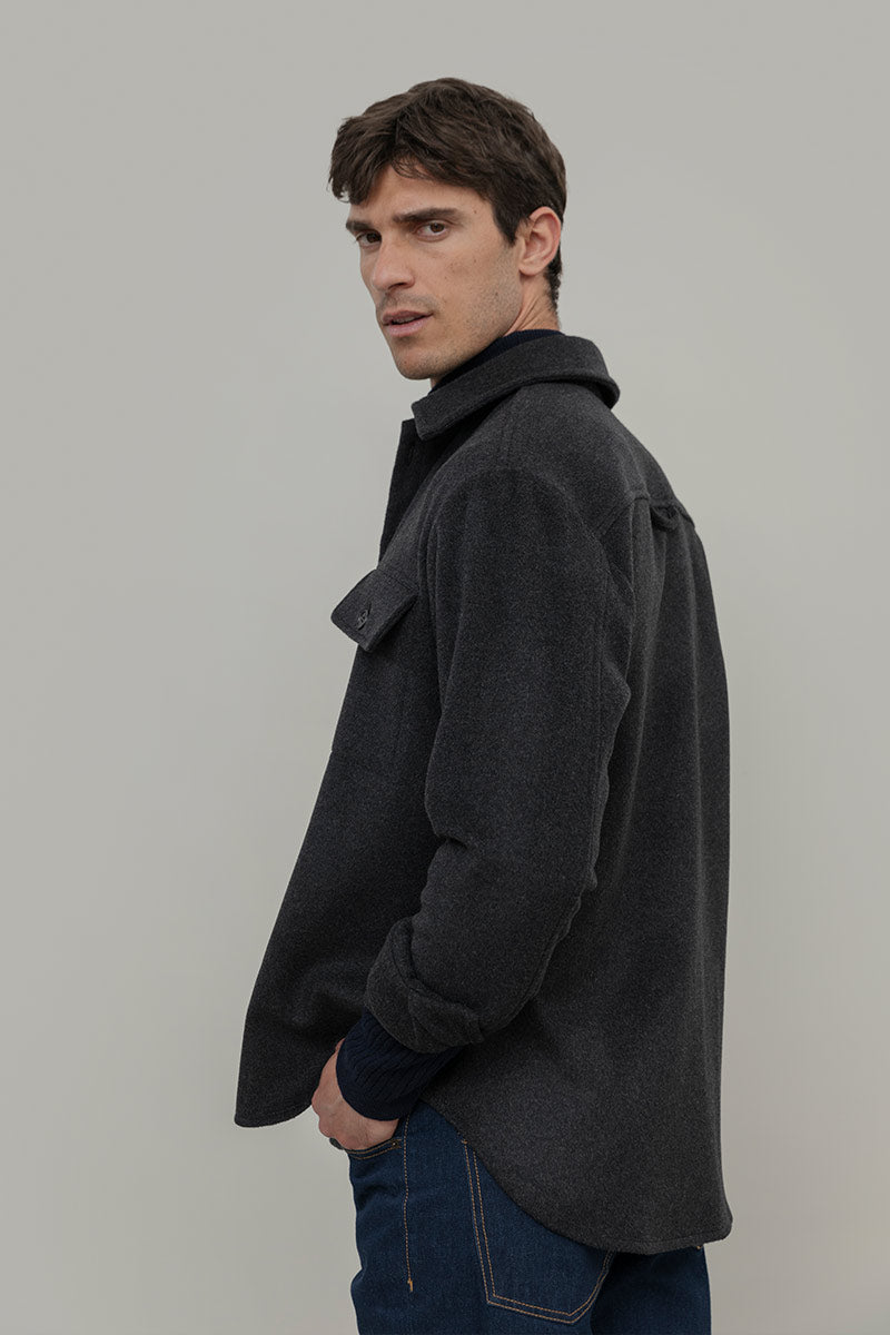 Overshirt Giacca Lana Donna e Uomo Unisex Lana Rigenerata - Rifò Lab Moda circolare made in Italy 