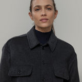 Overshirt Giacca Lana Donna e Uomo Unisex Lana Rigenerata - Rifò Lab Moda circolare made in Italy 