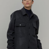 Overshirt Giacca Lana Donna e Uomo Unisex Lana Rigenerata - Rifò Lab Moda circolare made in Italy 