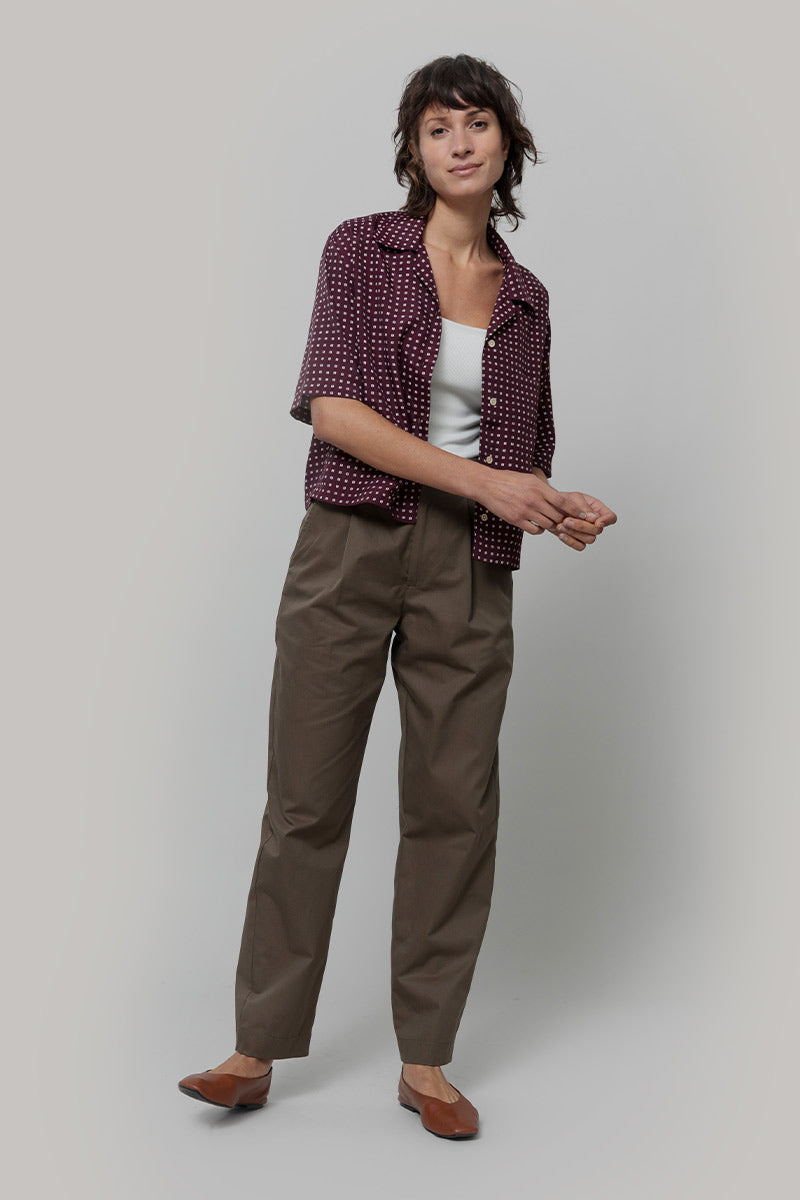 Pantaloni Chino Donna Cotone Dead Stock Gabriella - Rifò Lab Moda circolare made in Italy