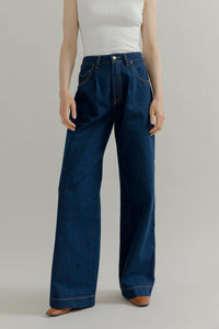 Jeans Wide Leg Donna Cotone Rigenerato Blu Consuelo – Rifò