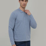 Polo Maniche Lunghe Uomo Cotone Rigenerato Antonio - Rifò Lab Moda circolare made in Italy