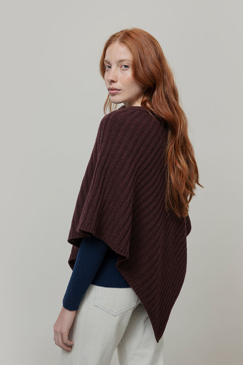 Poncho Donna Lana Rigenerata Mantella Linda - Rifò
Marrone Caffé