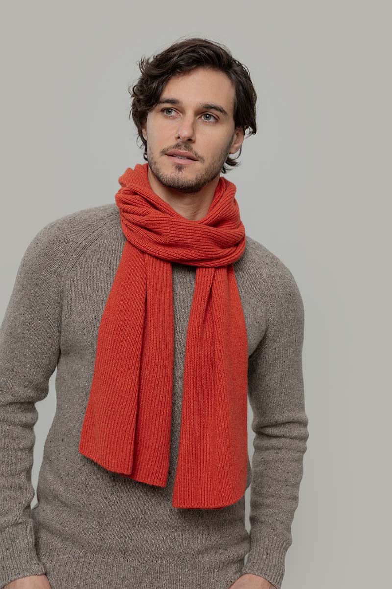 Sciarpa Cashmere Rigenerato Donna Uomo Federico - Rifò Lab Moda circolare made in Italy