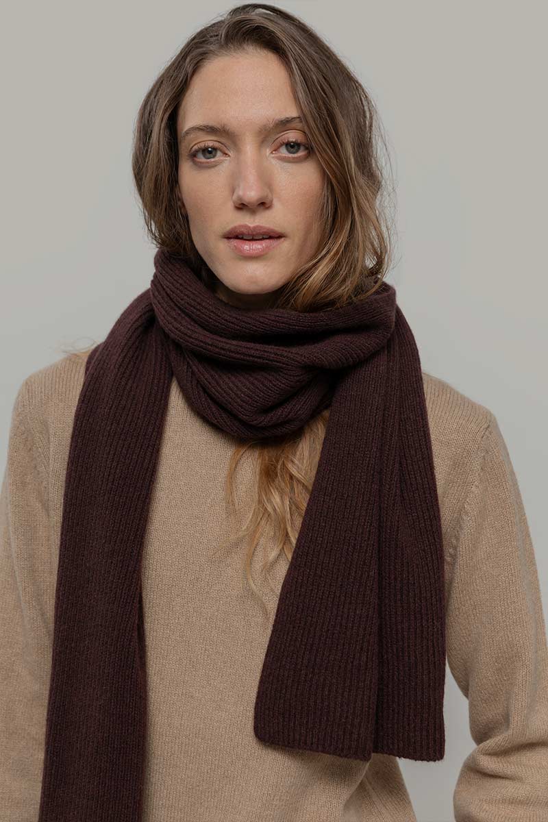 Sciarpa Cashmere Rigenerato Donna Uomo Federico - Rifò Lab Moda circolare made in Italy
