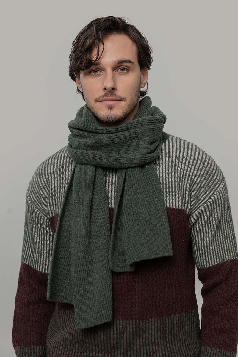 Sciarpa Cashmere Rigenerato Donna Uomo Federico - Rifò Lab Moda circolare made in Italy