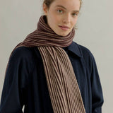 Sciarpa Cashmere Donna Uomo Rigenerato Beige Julia - Rifò Lab Moda circolare made in Italy