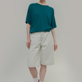 T-shirt in Maglia Donna Lino Riciclato Febe - Rifò Lab Moda circolare made in Italy