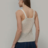 Tank Top Crochet Cotone Riciclato Donna Marilù - Rifò Lab Moda circolare made in Italy