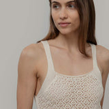Tank Top Crochet Cotone Riciclato Donna Marilù - Rifò Lab Moda circolare made in Italy
