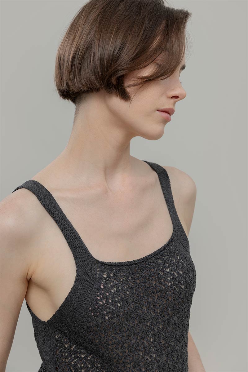 Tank Top Crochet Cotone Riciclato Donna Marilù - Rifò Lab Moda circolare made in Italy