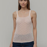 Tank Top Crochet Cotone Riciclato Donna Marilù - Rifò Lab Moda circolare made in Italy
