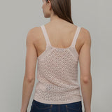 Tank Top Crochet Cotone Riciclato Donna Marilù - Rifò Lab Moda circolare made in Italy