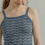 Tank Top Donna Cotone in Maglia Perla - Rifò