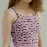 Tank Top Donna Cotone in Maglia Perla - Rifò