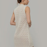 Vestito Estivo in Maglia Donna Cotone Abito Crochet Daniela  - Rifò Lab Moda circolare made in Italy