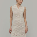 Vestito Estivo in Maglia Donna Cotone Abito Crochet Daniela  - Rifò Lab Moda circolare made in Italy