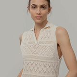 Vestito Estivo in Maglia Donna Cotone Abito Crochet Daniela  - Rifò Lab Moda circolare made in Italy